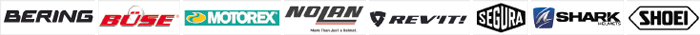 BERING | BÜSE | MOTOREX | NOLAN | REV'IT! | SEGURA | SHARK | SHOEI